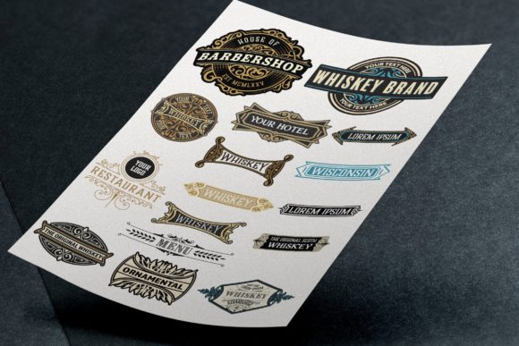 16 Ornamental Logos and Badges: Elevating Your New Business Identity with Vintage Aesthetics