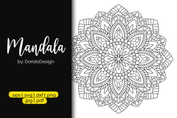 Adult Coloring Mandala Design: A Versatile Creative Asset