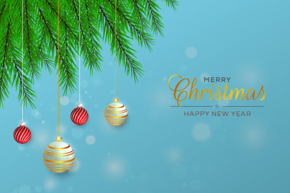 Christmas Background with Christmas Ball