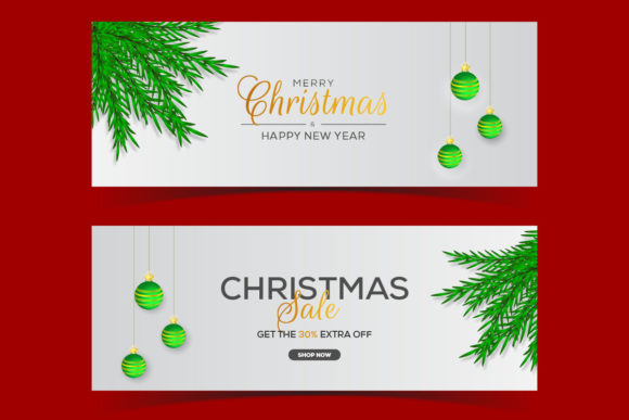 Christmas Banner Sale: Elevating Holiday Design with Premium Vector Assets