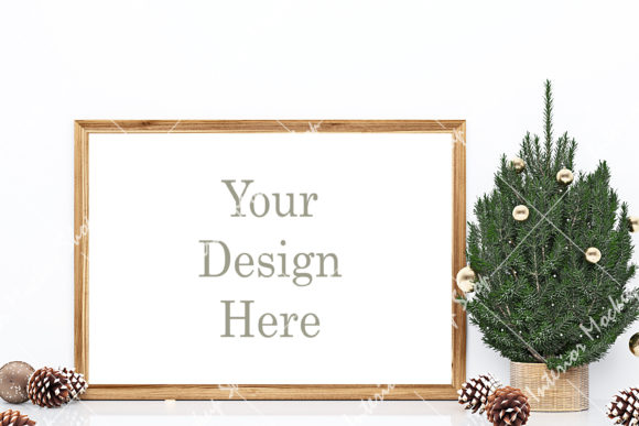 Christmas Frame Mockup 305 for Your Holiday Designs