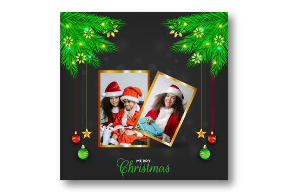 Christmas Ornament Photo Frame: Festive Design Assets