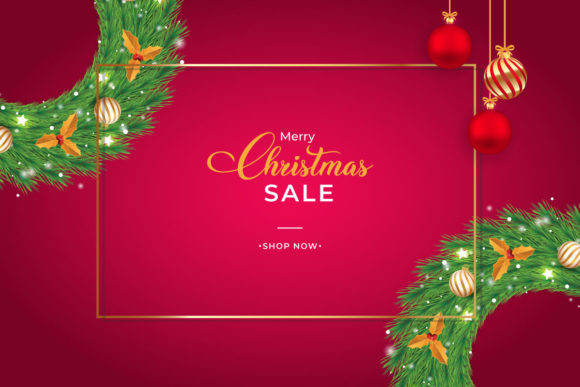 Christmas Sale Banner on Red Background: A Strategic Asset for Holiday Marketing