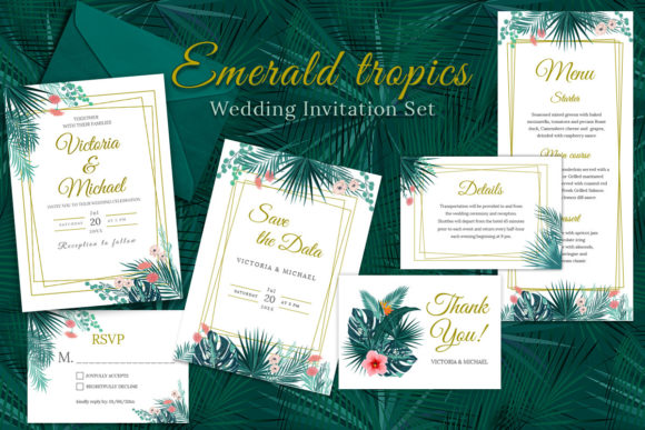 Emerald Tropics - Wedding Set: Bringing the Jungle to Your Big Day