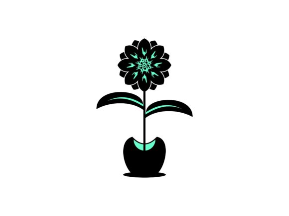 Flower in the Pot Abstract Vector: A Versatile Asset for Modern Creatives