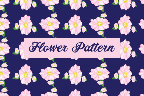 Flower Pattern Background Design Vector for Creators