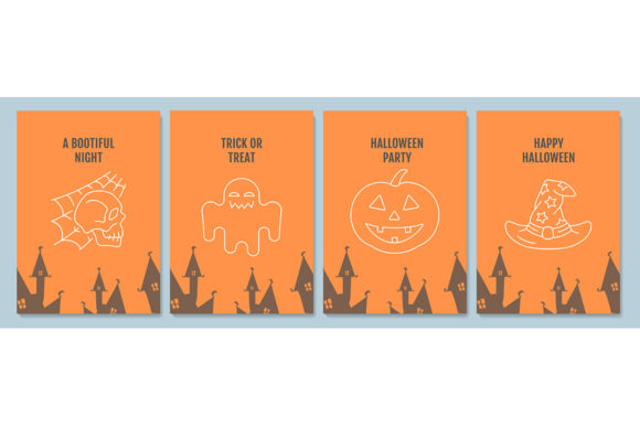 Halloween Traditions Postcards: A Design Perspective