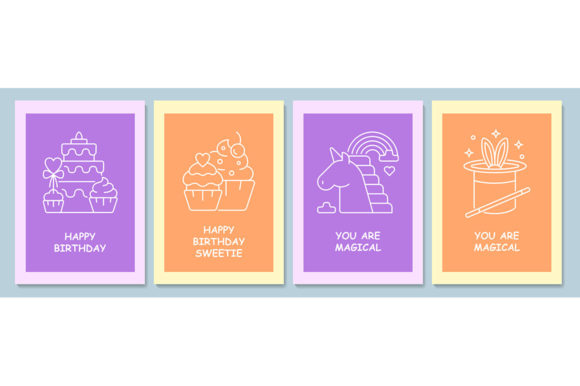 Happy Birthday Wishes Postcard Set