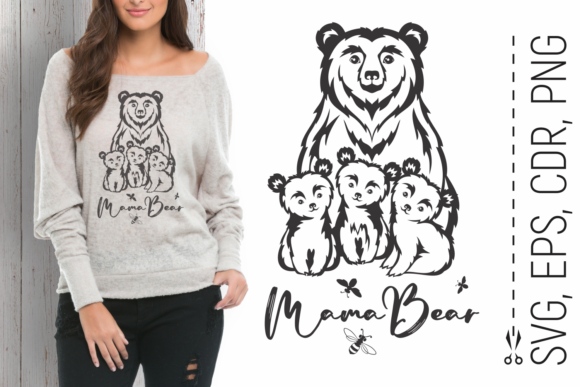 Mama Bear and Three Cubs Svg: A Strategic Asset for Creative Workflows