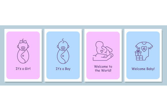 New Baby Welcoming Event Postcards: A Modern Approach to Celebrating New Life