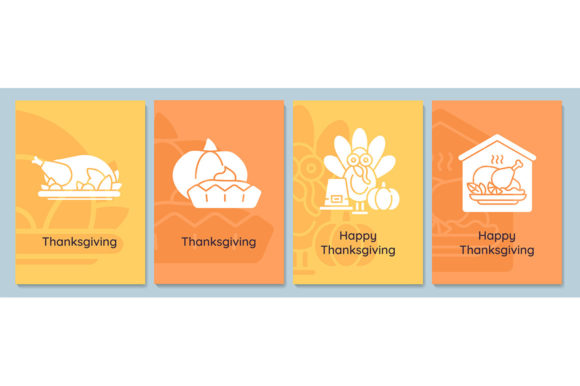 Thanksgiving Celebration Greeting Cards Design