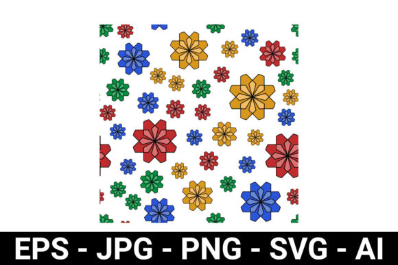 Unlocking Creativity with a Colorful Abstract Flower Petal Seamless Pattern