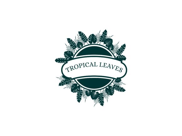 Vector Tropical Leaves Circle Border: A Strategic Design Asset for Modern Branding